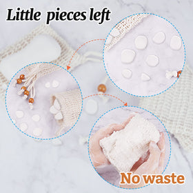 Ycolama pouch with soap inside demonstrating soap-saving benefit