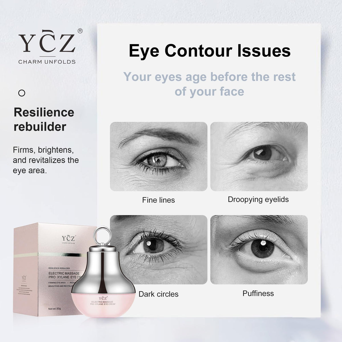 Ycz cream texture on fingertip showing lightweight absorbent hydration