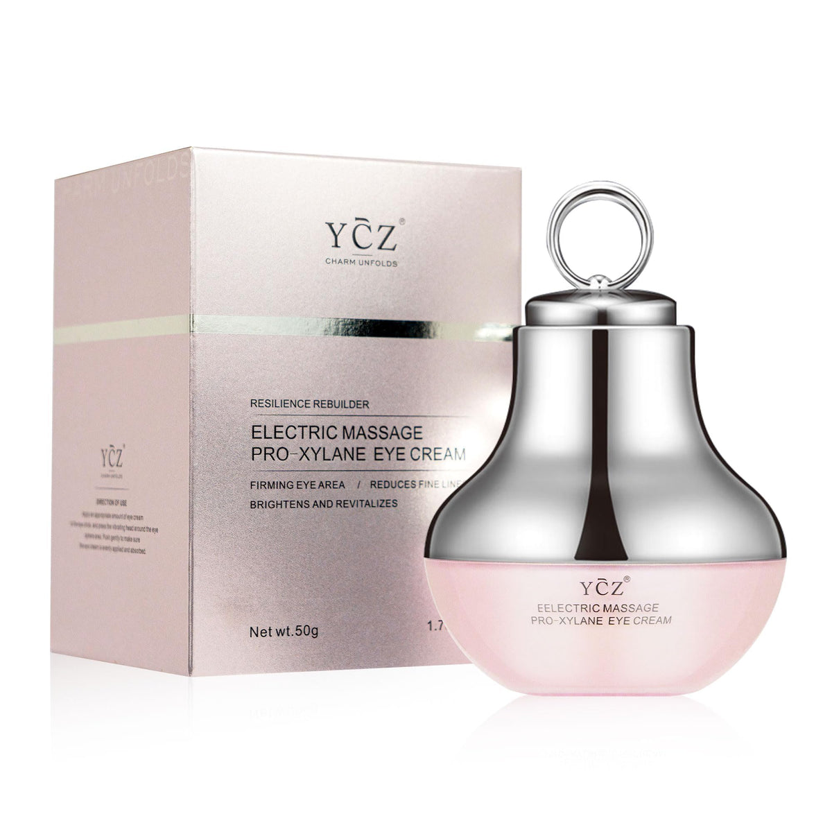 Ycz front packaging showing product and benefit of daily eye hydration