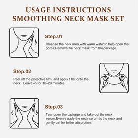 Ycz neck patch applied on model demonstrating targeted treatment and smoothing benefit