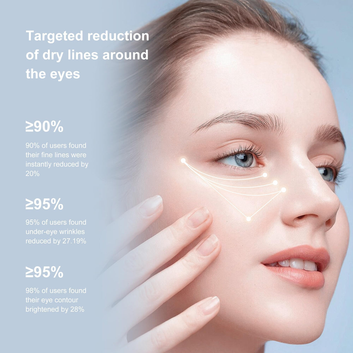 Ycz massaging applicator close-up highlighting gentle vibration benefit