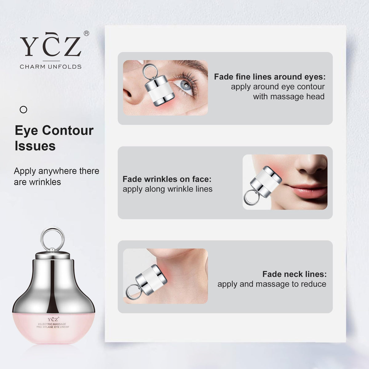 Ycz size next to coin showing compact travel-friendly benefit