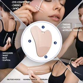 Yeamon facial tool set on vanity showing everyday use and travel-ready, elegant self-care