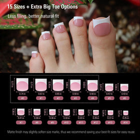 YeeLam organized size layout with 15 sizes visible for quick selection and fitting