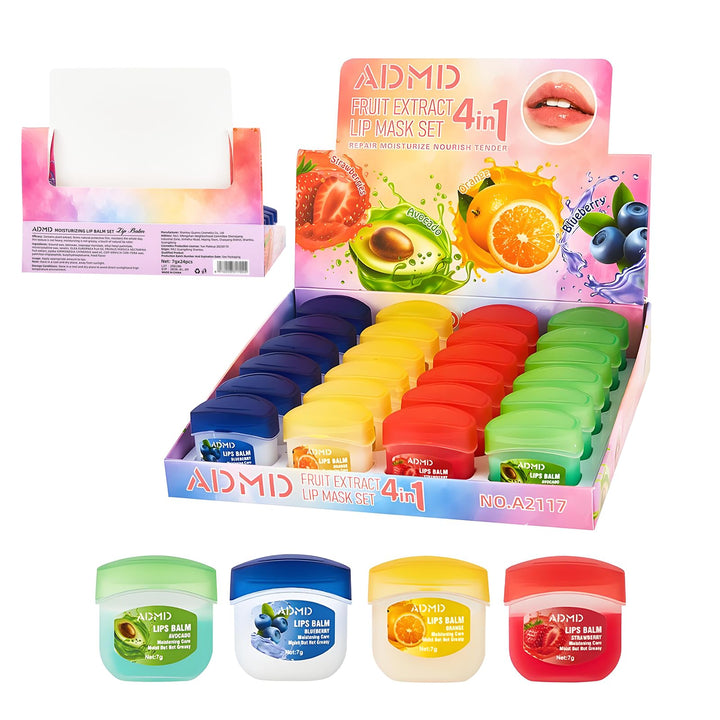 Yehenarn front packaging showing 24-piece lip set and compact design benefit