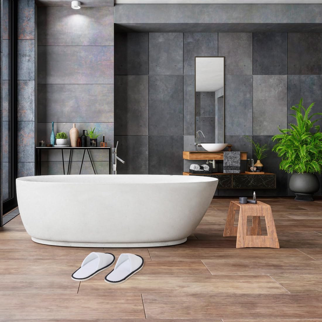 Yeios slipper used in spa setting highlighting guest comfort