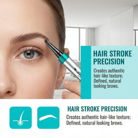 YeMoMo angled tip close-up demonstrating precision strokes for natural brows