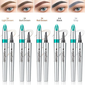 YeMoMo application demo on model showing quick natural brow shaping benefit