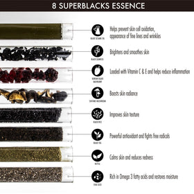 Closeup of YENSA ingredients text and botanicals emphasizing antioxidant support