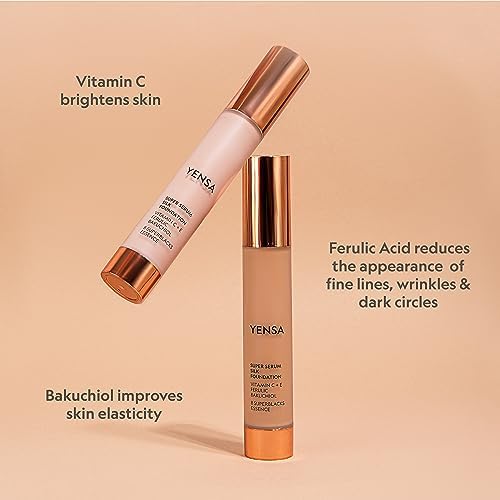 YENSA foundation being picked up by sponge demonstrating even blending and skin-like finish