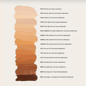 YENSA foundation before and after split-face photo showing visible coverage and texture blurring