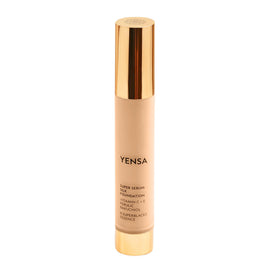 YENSA front packaging showing foundation bottle and brand benefit