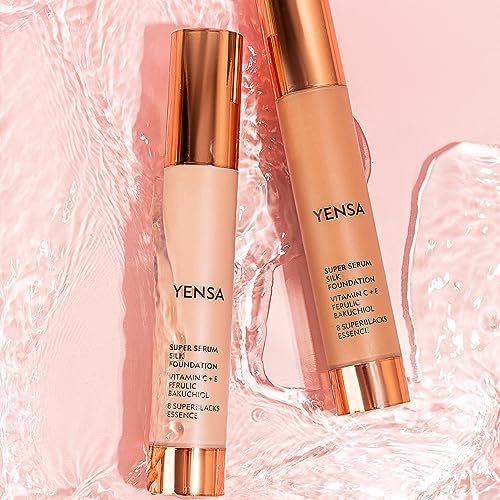 YENSA foundation bottle open with cap showing product integrity and secure packaging