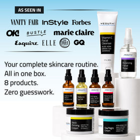 YEOUTH Under Eye Gel open jar with cool gel for reducing visible puffiness