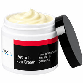 YEOUTH front packaging showing retinol eye cream benefits