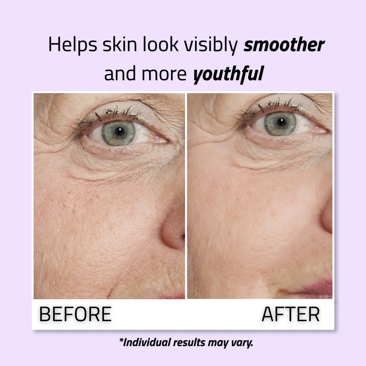 YEOUTH label with ingredients list emphasizing clean, fragrance-free formulation benefit
