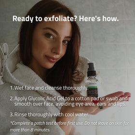 YEOUTH in bathroom routine scene conveying at-home professional-strength treatment