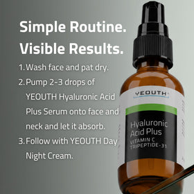 YEOUTH bottle styled on bathroom vanity in lifestyle scene, suggests daily routine fit