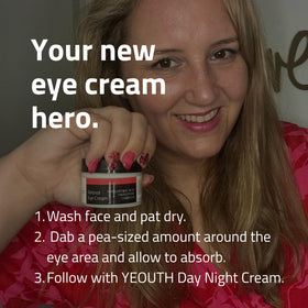 YEOUTH open jar top view showing smooth cream consistency and shade