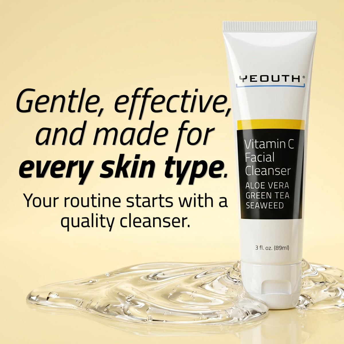 YEOUTH close-up of pump dispensing gel texture for easy application