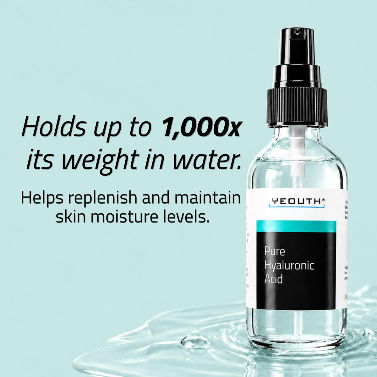 YEOUTH dropper close-up dispensing clear serum for precise application