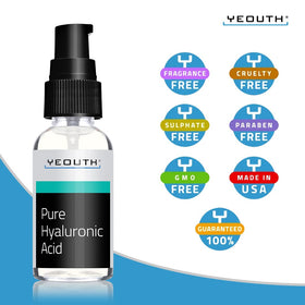 YEOUTH serum staged on bathroom counter in routine, easy daily use depiction