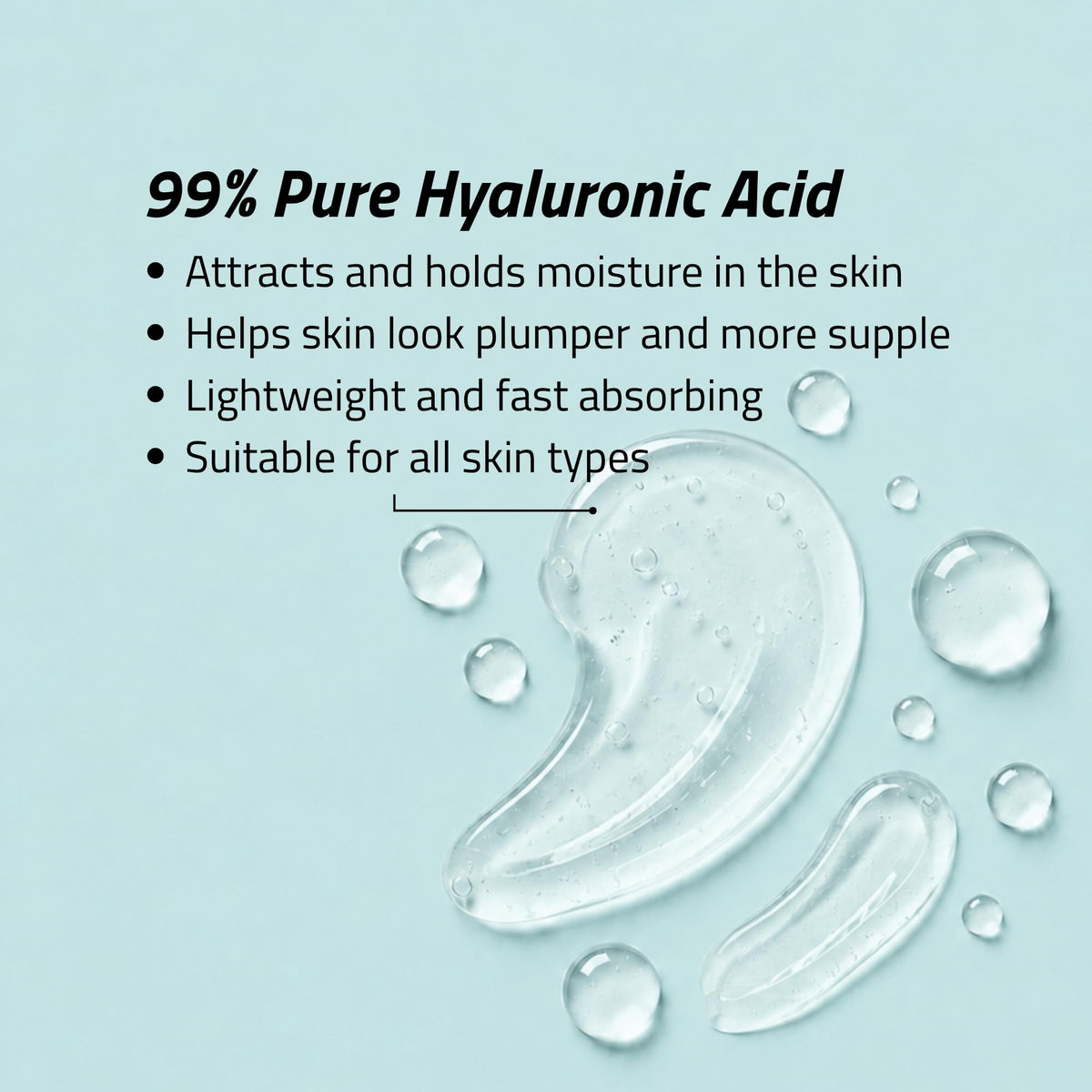 YEOUTH texture shot of lightweight serum demonstrating quick absorption