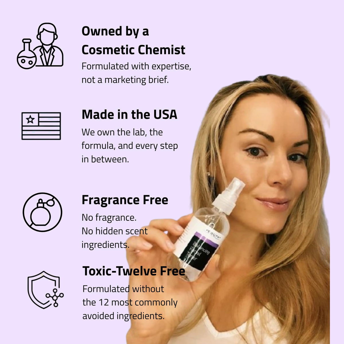 YEOUTH mist applied after cleansing at mirror for pre-serum hydration benefit