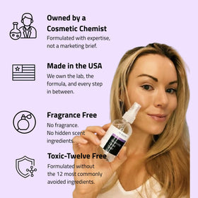 YEOUTH mist applied after cleansing at mirror for pre-serum hydration benefit