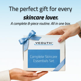 YEOUTH Vitamin C Cleanser pump detail showing gentle lather and clarifying benefit