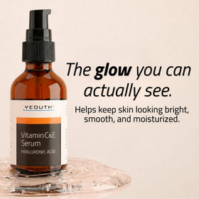 YEOUTH dropper dispensing serum close-up highlighting lightweight texture and absorption