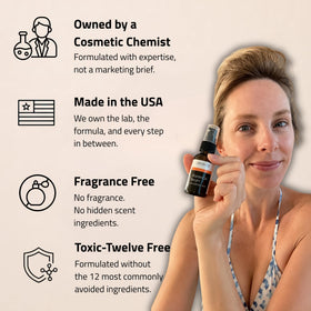 YEOUTH ingredients label close-up showing vitamin C, hyaluronic acid and vitamin E