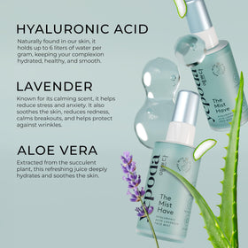 Yepoda glass bottle label detail highlighting vegan formula benefit