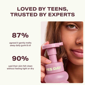 Yes Day lather on hands demonstrating soft bubbly texture