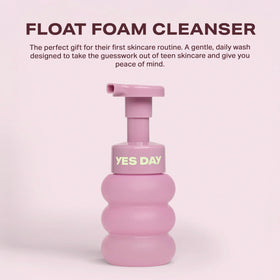 Yes Day pump dispensing airy foam, easy gentle cleansing