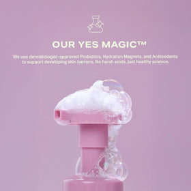 YES DAY Inner Beam mist being sprayed on a teen's face delivering instant dewy refreshment