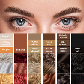 YES.EYE DO application on fair-skin brow for natural definition and age-appropriate tone