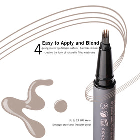 YES.EYE DO close-up of 4-prong tip delivering precise hair-like strokes for realistic brows