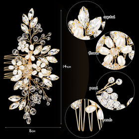 Yeshone adjustable pearl wire detail showing flexible hairstyling benefit