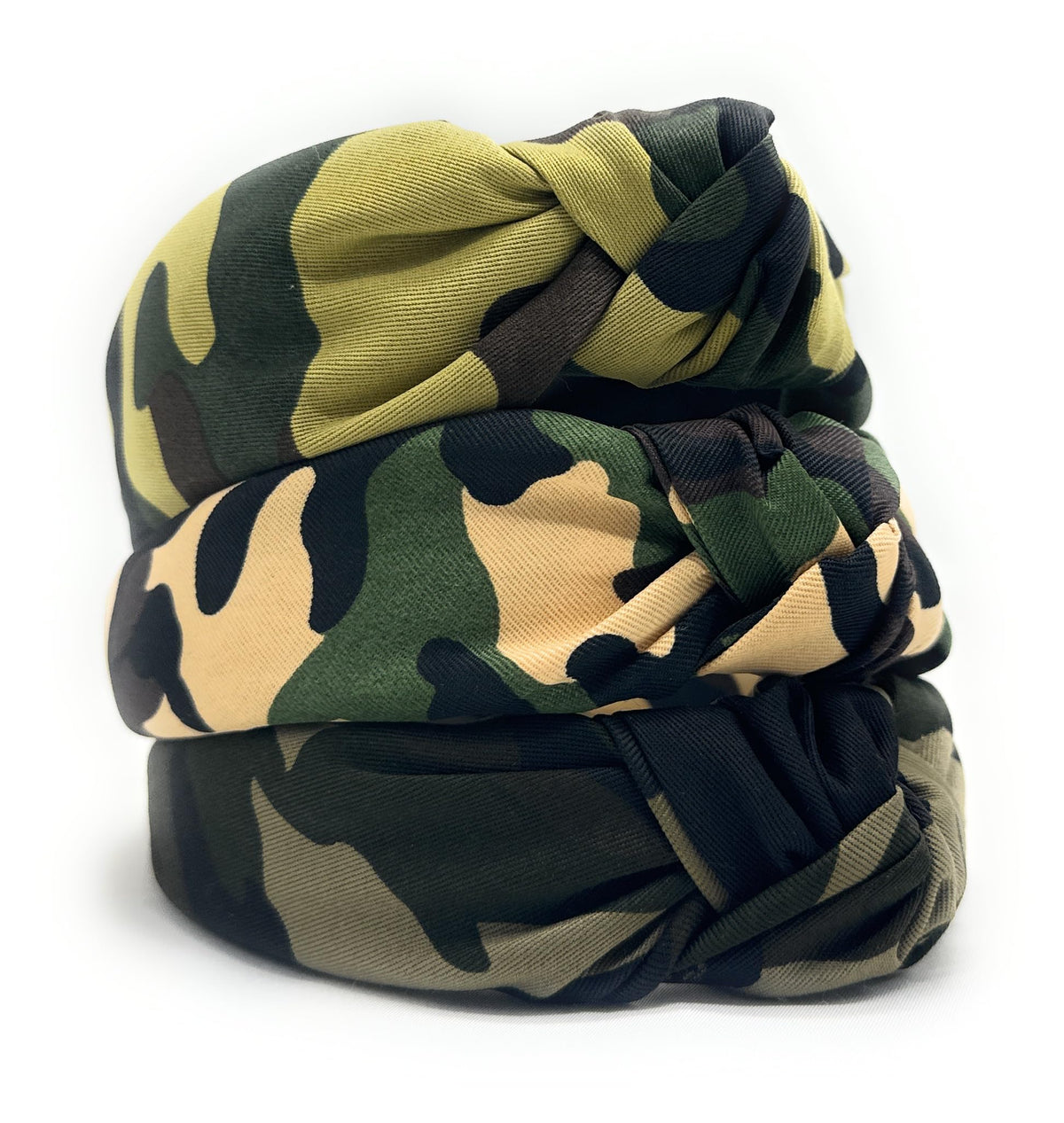 YETASI flat lay of camouflage print showing pattern clarity and outfit versatility