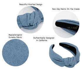 YETASI headband on model demonstrating effortless everyday styling