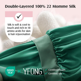 YFONG close-up of double-layer silk highlights smooth texture and protection