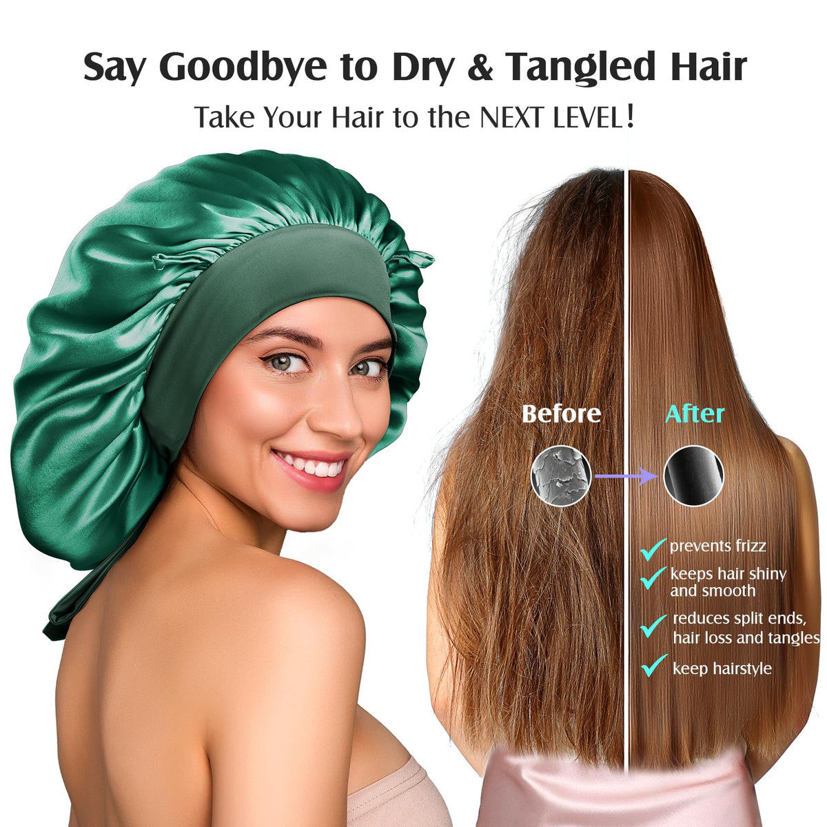 YFONG elastic band and adjustable tie detail provides secure comfortable fit