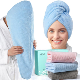 YFONG front packaging showing three towel colors and quick-dry benefit