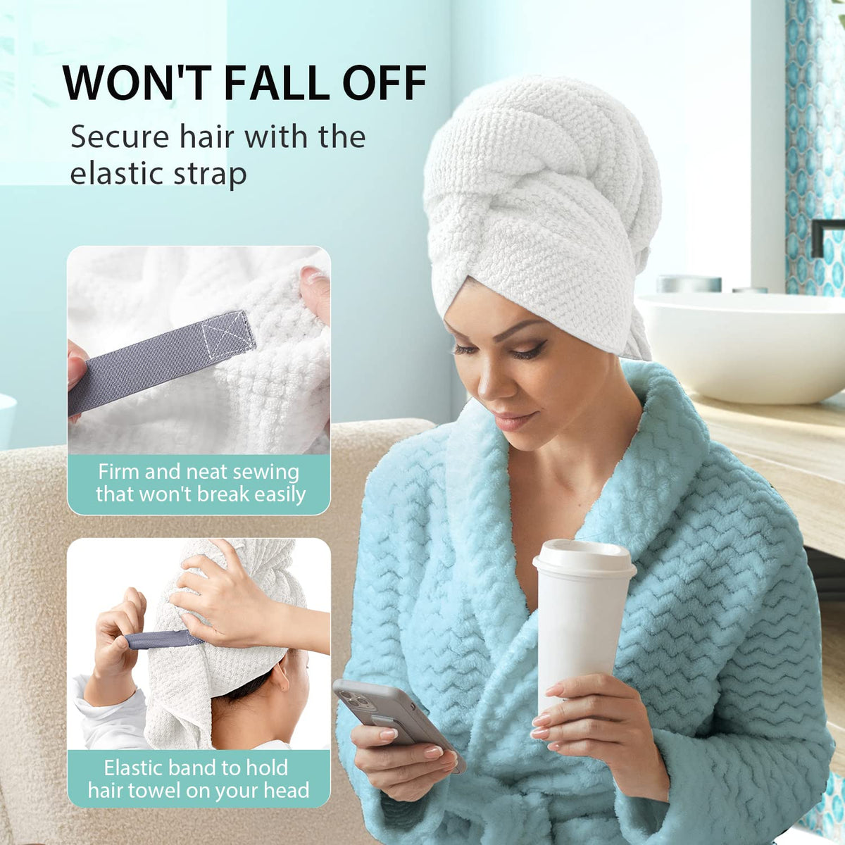 YFONG towel next to regular towel showing larger size benefit full coverage