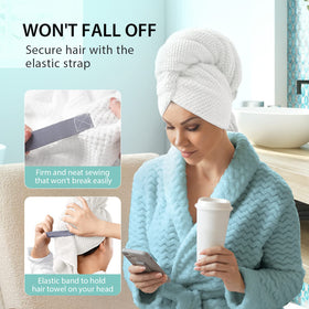 YFONG towel next to regular towel showing larger size benefit full coverage