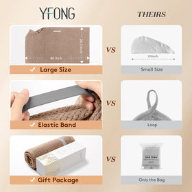 YFONG close-up microfiber texture showing soft, absorbent fibers