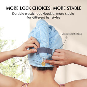 YFONG neatly folded towels in a travel setup showing portability benefit