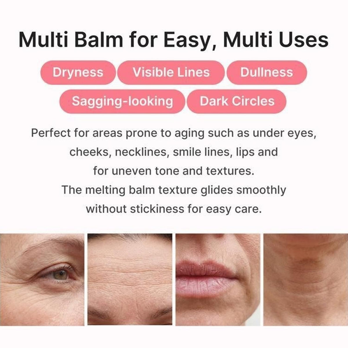 YG LianKai applying balm to lips to demonstrate plumping and added moisture