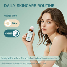YGESIAO rolling product on neck and décolletage for even nourishment